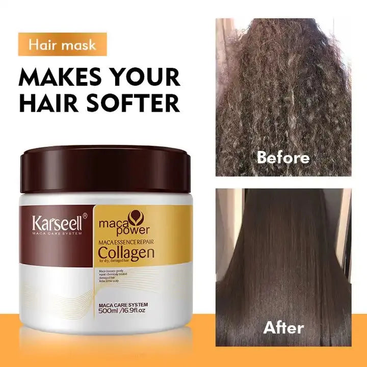 Karseell Collagen Hair Mask – Deep Treatment for Dry, Damaged & All Hair Types (500ml)