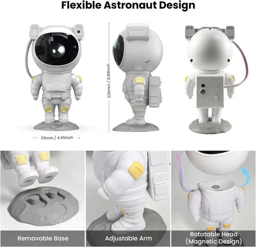 Star Projector Night Light with Timer, Remote Control and 360°Adjustable Design