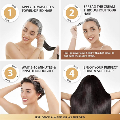 Karseell Collagen Hair Mask – Deep Treatment for Dry, Damaged & All Hair Types (500ml)